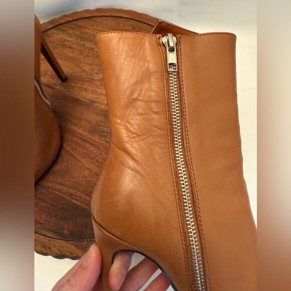 Tony Bianco Frappe Como Leather High Heel Mid-Calf Booties Size 5 - Picture 9 of 14